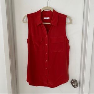 Equipment clay red silk tank